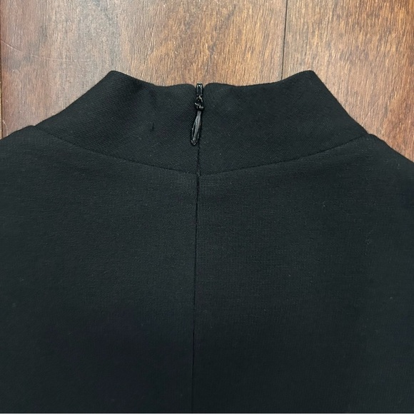 Theory Black Wool Blend Shift Dress, Retro, Edgy and Sexy, Size 4 - Picture 7 of 16